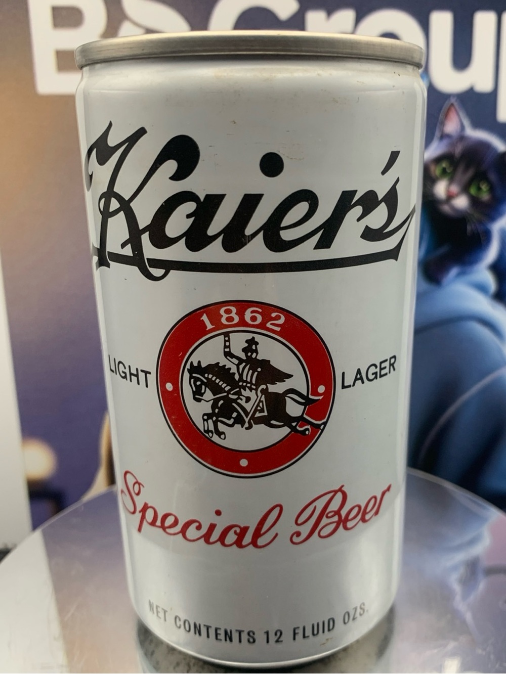 Vintage Beer Can Kaier's Special Beer Light Lager Pull Tab Empty Chas D Kaier PA